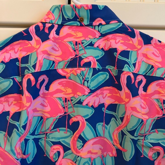 Chubbies - Men’s 1/2 Button Down Shirt - Pattern: the Mingo Ate Ya Baby - Small - Picture 7 of 12